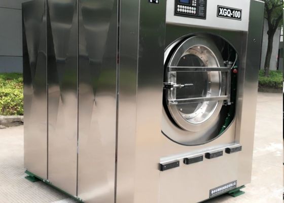 เครื่องซักผ้าอุตสาหกรรมถังเหล็ก 230lb 7.5KW